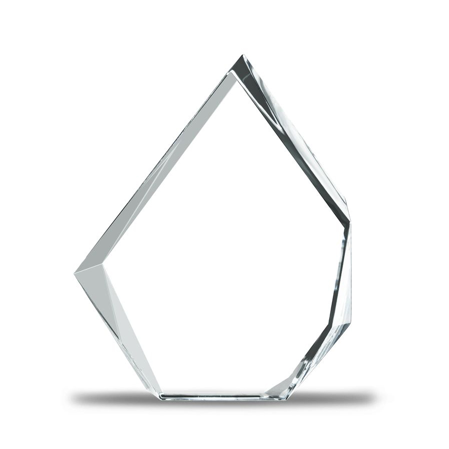 激光聚焦镜片正面视角，透明光学玻璃材质，表面镀膜处理，展示其光学精度和专业品质